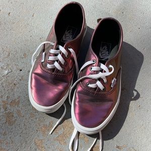 Metallic Purple Vans Sneakers Shoes